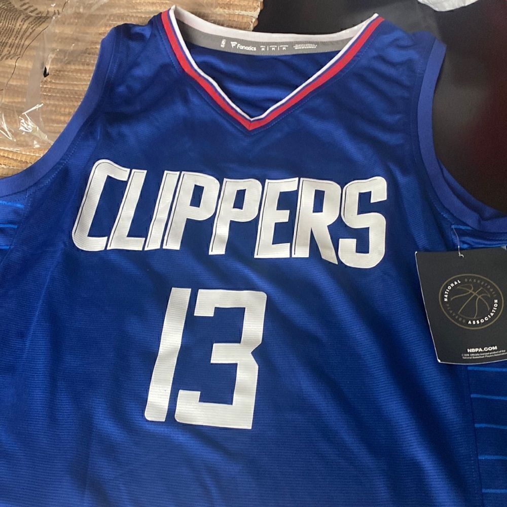 NWT Fanatics clippers Bball jersey #13